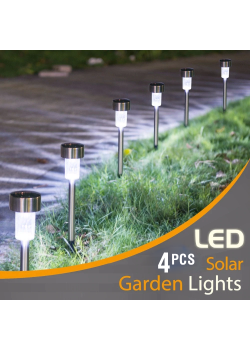 4pcs LED Solar Lights Outdoor Landscape Lawn Decoration Lamp Waterproof Warm white for Garden Lawn Walkway Patio Yard, LD4